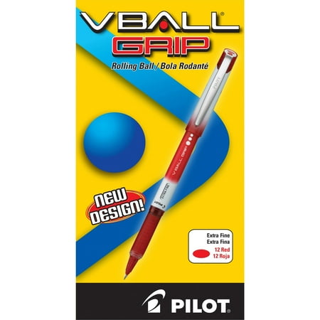 Grip Liquid Ink - Pilot, PIL35472, Vball Grip Liquid Ink Rollerball Pens, 1 Dozen