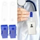 thumbnail image 2 of 100 clips para credenciales con correas transparentes para tarjetas de identificación, pequeños porta credenciales, clips de plástico para credenciales, 2 of 8