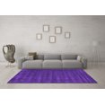 thumbnail image 3 of Ahgly Company Indoor Rectangle Abstract Purple Contemporary Area Rugs, 2' x 5', 3 of 4