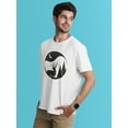 thumbnail image 2 of Deer In The Forest At Night T-Shirt Men -Image by Shutterstock, Male Small, 2 of 4