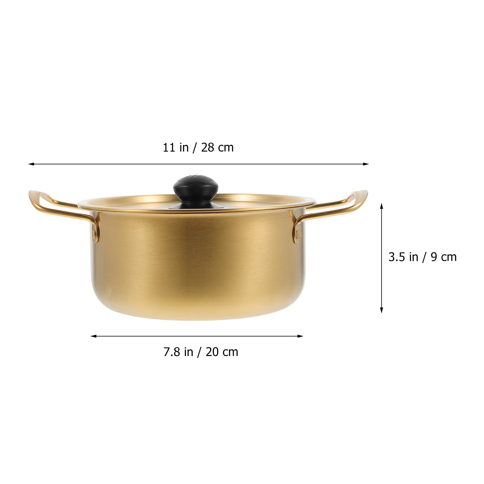 Instant Noodle Pot Stainless Steel Soup Pots Cookware Ramen Cauldron Korean Cooking