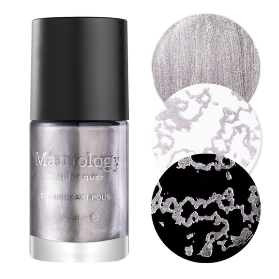 Maniology Silver Stamping Polish for Beautiful Nails which  Stay All Day Long