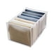 thumbnail image 2 of Organizador Gabinete organizador de cajones de tela, divisor de armario para jeans (7 celdas, blanco) Likrtyny Libre de BPA, 2 of 9