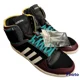 thumbnail image 1 of Adi - das Top Ten mens 10 burgundy black basketball hi top leather stripe s24117, 1 of 3
