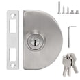 thumbnail image 2 of Cerradura De Vitrina, Cerradura De Puerta Corrediza De Vidrio Semicircular, Robustez Para Oficina, Hogar, Cocina, 2 of 7