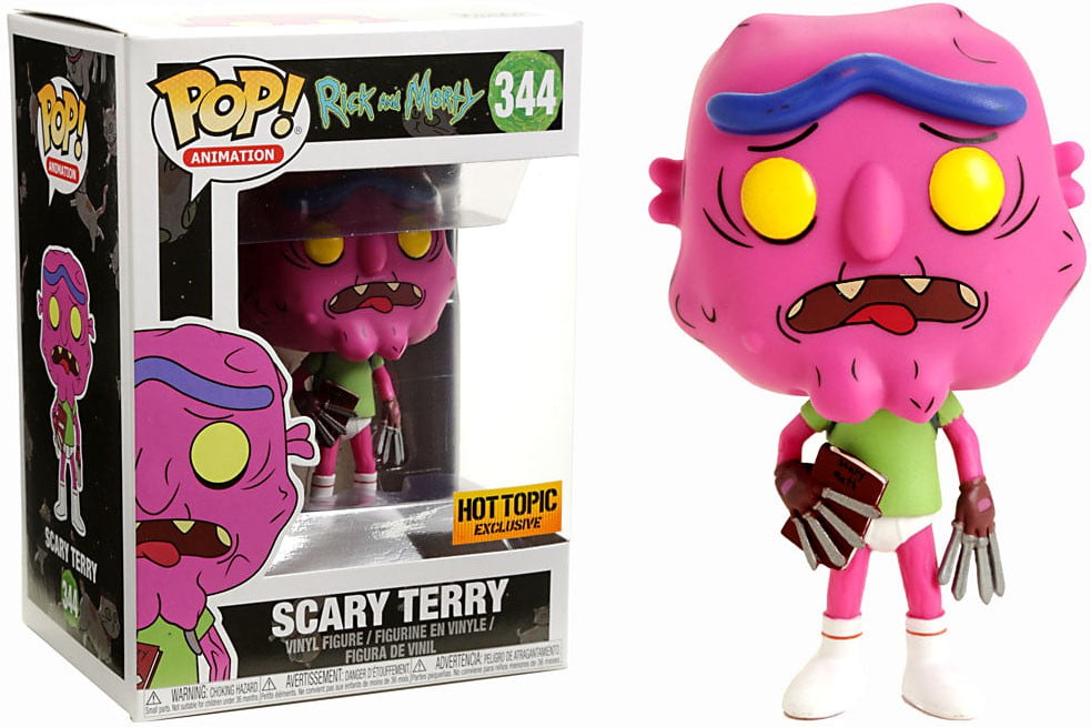Rick and Morty Scary Terry Pop Bundled with PROTECTOR CASE Vinyl Figure and