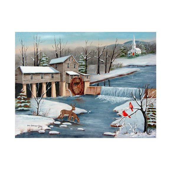 Trademark Fine Art 'Pigeon Forge In The Winter' Canvas Art by Arie Reinhardt Taylor