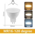 thumbnail image 1 of Bombilla Led GU10 MR16, foco de iluminación interior, decoración del hogar, 12 piezas, AC220V, AC110V, 100-240V, GU5.3, 1 of 4