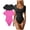 Black Rose, variant on Women's 2 Piece Bodysuits Sexy Ribbed One Piece Square Neck Short Sleeve Bodysuits