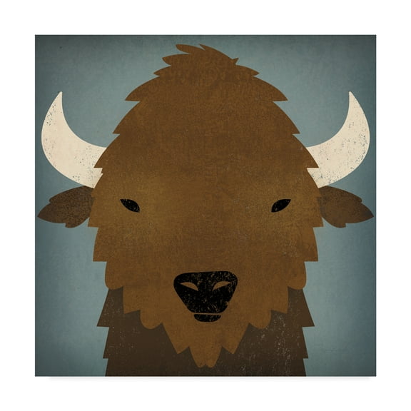 Trademark Fine Art 'Buffalo II' Canvas Art by Ryan Fowler