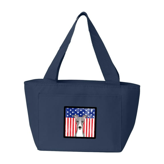 American Flag and Italian Greyhound Lunch Bag
