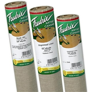 Double Primed Cotton Canvas White Canvas Roll for Oil and 20 Feet x 36 Inch