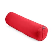 Yoga Bolster - Large Cylindrical Round Cotton Filled - 1pc - Yogavni (Red)