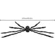 thumbnail image 3 of Araña Falsa Aterradora Decoración de araña peluda negra de Halloween atmósfera de terror para decoración de fiesta de jardín de patio, 3 of 7