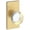 Lifetime Satin Brass, variant on Baldwin Ps.Ccy.Cfr Contemporary Crystal Passage Door Knob Set - Nickel