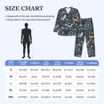 thumbnail image 4 of Fotbe Retro Forest Animals Pijama de Hombre con Estampado de Manga Larga, Conjunto de 2 Piezas, Ropa de Dormir Suave y Cómoda con Bolsillos-Medium, 4 of 7