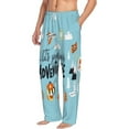 thumbnail image 2 of Balery Let's Go on an Adventure print Men's Pajama Pants,Ultra Lightweight Pjs,Lounge Pant-X-Large, 2 of 9