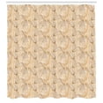 thumbnail image 3 of Earth Tones Shower Curtain, Autumn Leaves Harvest Seasonal Faded Deciduous Trees Fall Pattern, Fabric Bathroom Set with Hooks, 69W X 75L Inches Long, Brown Pale Brown Beige, by Ambesonne, 3 of 3