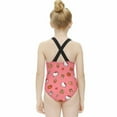 thumbnail image 2 of Hello Kitty Girls One Piece Swimsuits Hawaiian Summer Swimwear Beach Bathing Suit Outfits, 2 of 7