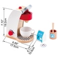 thumbnail image 5 of Hape My Coffee Machine Kids Wooden Pretend Kitchen Coffee Maker Play Set Toy, 5 of 5