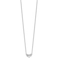 thumbnail image 3 of Sterling Silver Rhodium-Plated Cz 18In Necklace (18 X 1.29) Made In China qg4295-18, 3 of 6