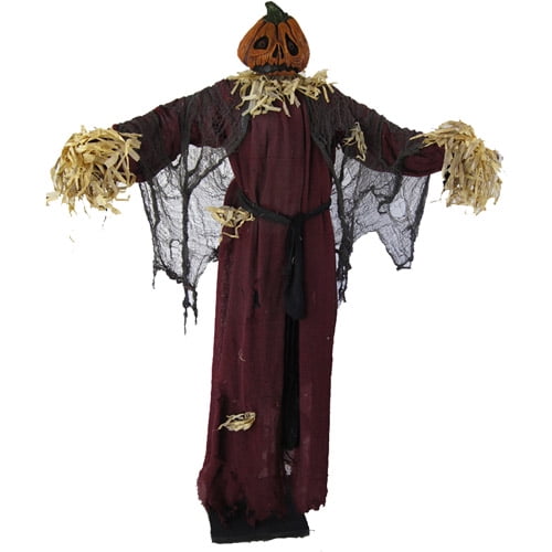 5' Halloween Standing Scarecrow Woman - Walmart.com - Walmart.com