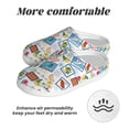 thumbnail image 6 of Goofa Stamp Print Womens Mens Cotton Lightweight House Slippers , Washable Home Slippers,Indoor Comfy Bedroom Cozy Slippers-39/40, 6 of 7