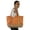 Madras, variant on Women Jute Leisure Shoulder Tote Bag Twill-Cotton Lining and Zipper Closure