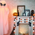 thumbnail image 6 of Vorkoi Fall Event Garlands, 3pk Orange Black White Felt Pom Pom Garland, 6.6ft Long, 25mm 24 Balls, Halloween Thanksgiving Party Decor, 6 of 6