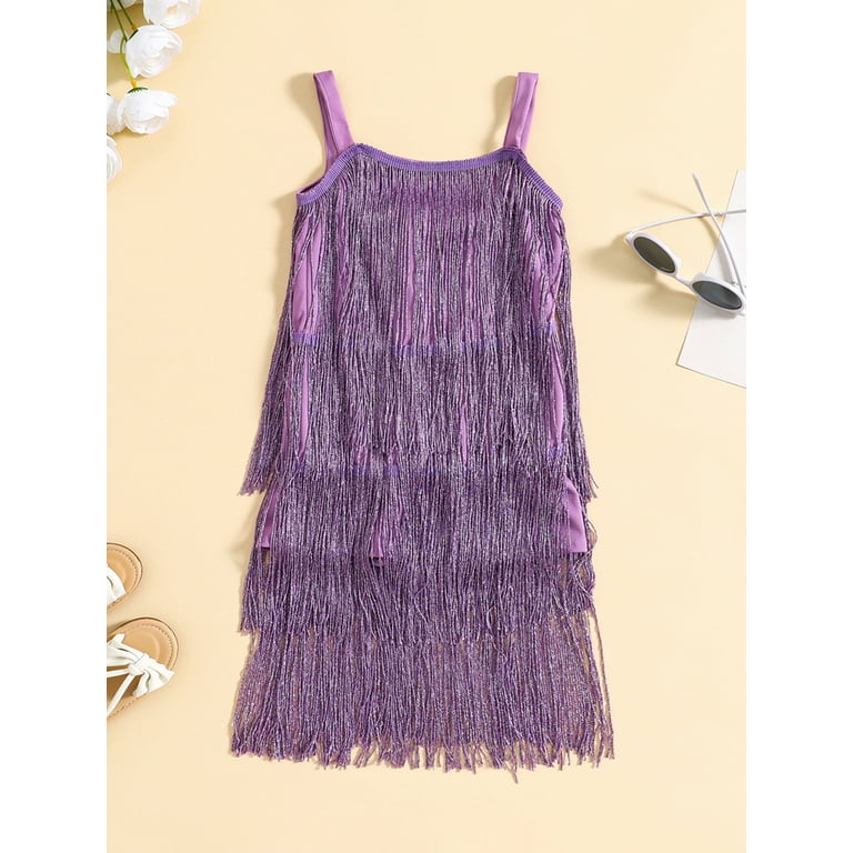 Girls 2025 fringe dress