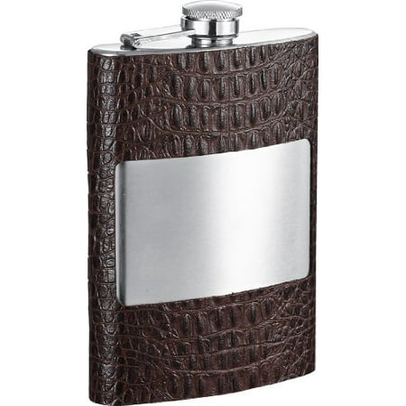 

Visol Thomas Handcrafted Dark Brown Leather 8oz Hip Flask