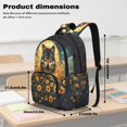 thumbnail image 7 of Yspwyqan Sunflower Wolf Kids Backpack And Lunch Box Set, 17 Inch Large Capacity Backpack, Lunch Bag, Pencil Case, Water Bottle Bag, Back to School Supplies for Ages 8-15 Elementary School, 7 of 7