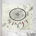 thumbnail image 1 of Vintage Aztec Tapestry, Dreamcatcher Fantasia Trap for Bad Dreams Colorful Feathers Grunge Back, Fabric Wall Hanging Decor for Bedroom Living Room Dorm, 5 Sizes, Multicolor, by Ambesonne, 1 of 1
