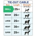 thumbnail image 7 of BV Pet Tie Out Cable 25 Feet Dog Cable for Dog up to 35 Pound, Yellow, 1 PC, 7 of 7