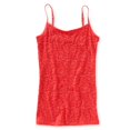 thumbnail image 1 of Aeropostale - Camiseta sin mangas elástica con encaje frontal para mujer, rosa, XS Aeropostale Cami, 1 of 2