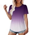 thumbnail image 4 of Zuesphe Summer Tops for Women Plus Size Trendy White Shirts for Women V Neck Womens Blouses Short Sleeve Button Up Active Tops for Women Crop, 4 of 5