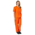 M&M SCRUBS Unisex Solid Scrub Set, Women Medical Uniforms 102