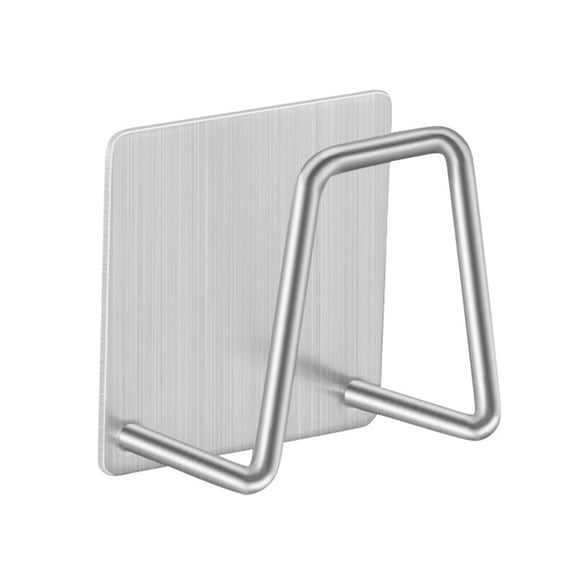Self-adhesive Version With Self-adhesive Punch-free Sponge Rack Stainless Steel Drain Rack Kitchen Sink Wall Hanging Steel Ball Rag Storage Hook G1G6