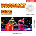 thumbnail image 1 of Christmas Garage Door Cover Background Fluorescent Design 1 Pack With Streamer Rope For Holiday Decor, 1 of 2