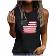 thumbnail image 2 of DailyTrove Women's Solid American Flag Tank Top - Polyester Patriotic & Summer Wear, Classic for Patriotic Gatherings, 2 of 5