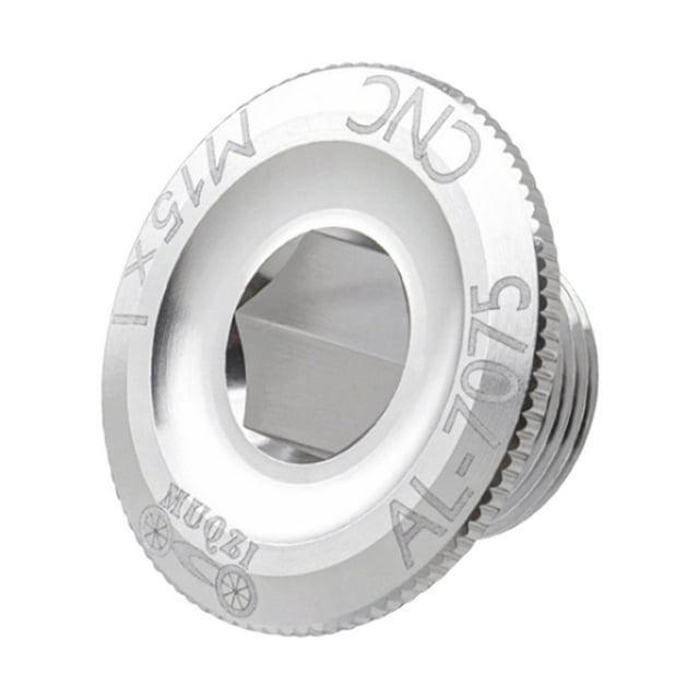 Perno de manivela de bicicleta, tapa de manivela de bicicleta, perno de brazo de manivela, tornillo de cadena de metal ligero Argén