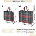 thumbnail image 2 of FORMRS Womens Corduroy Tote Bag Crossbody Shoulder Handbag with Pocket, Warm Tartan Mosaic, 2 of 7