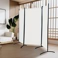 thumbnail image 5 of Gaildon 71’’L*99’’W 3-Pane Portable Folding Privacy Room divider,White, 5 of 10