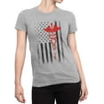 thumbnail image 2 of Regular Size Ladies USA Flag Tee EMT Nurses Lives Matter T-Shirt Black, Small, 2 of 2