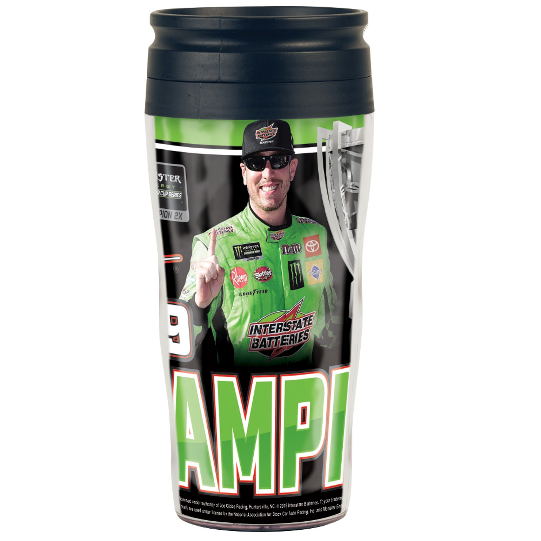 Wincraft Kyle Busch Wincraft 2019 Monster Energy Nascar Cup Series Champion 16oz Travel Mug Walmart Com Walmart Com