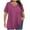 Hot Pink 01, variant on Plus Size Summer Tunic Tops Women Short Sleeve Cross V Neck Graphic Tees Polka Dots Floral Printed Tshirts (5XL, Multicolor E)