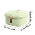 thumbnail image 1 of Becaristey Non-toxic Rice Storage Container Odorless Impact-resistant Safe For Food Contacting Rice Container Light Green 5kg, 1 of 6