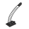 thumbnail image 4 of Clips de cable autoadhesivos ajustables organizador de cables con montaje opcional de tornillo para sujetar brida de cable 90x12mm negro 50 piezas, 4 of 4