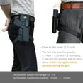 thumbnail image 3 of POLE.CRAFT Glock 43/43X Holster, OWB Kydex, Custom Fit, 1.5-2" Belt Clip, Black, 3 of 7