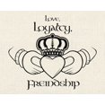 thumbnail image 2 of Grey, Jace 31x26 White Modern Wood Framed Museum Art Print Titled - Love Loyalty Friendship 2, 2 of 4